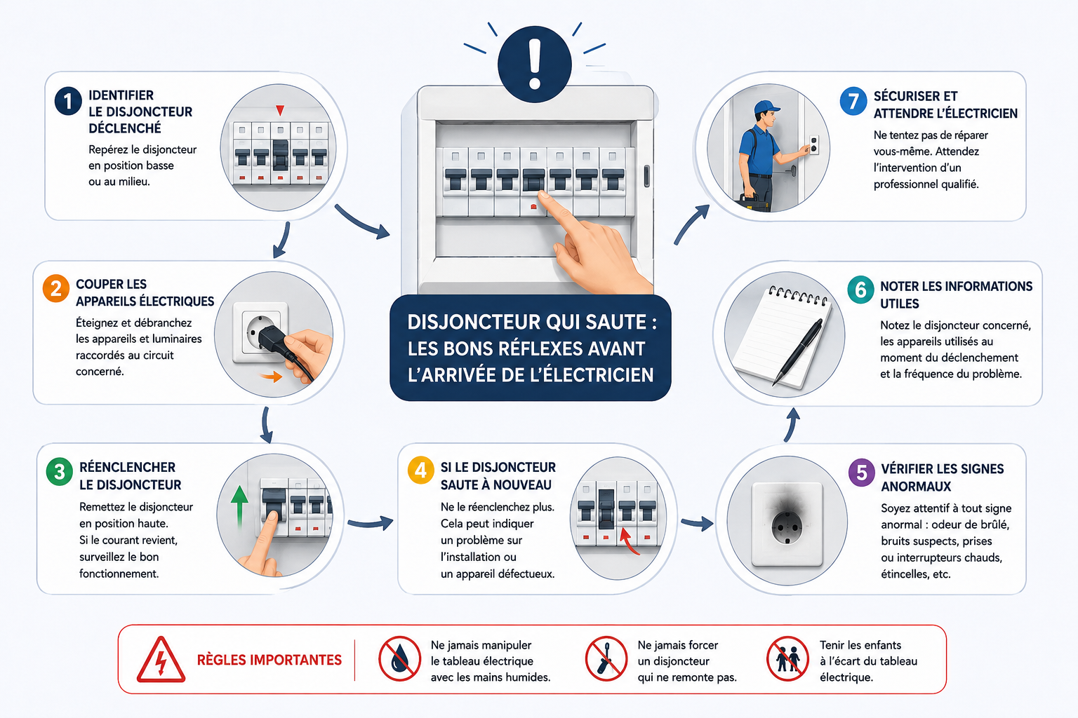 Disjoncteur qui saute : les bons réflexes